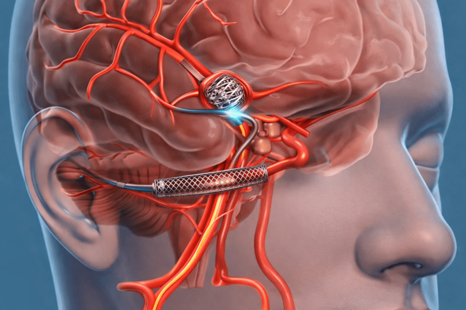 Cobertura de embolização/stent de aneurisma cerebral pelo plano de saúde