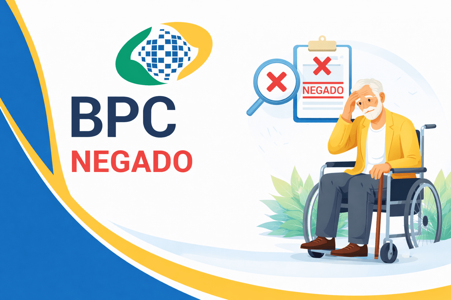BPC negado pelo INSS? Saiba como recorrer administrativamente ou na Justiça.